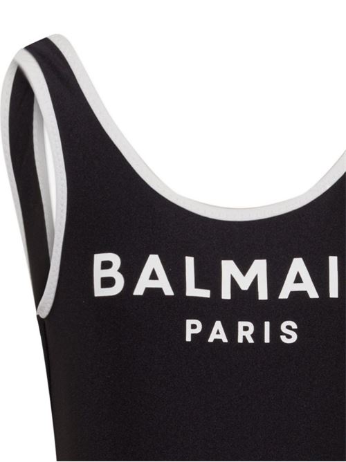 Costume intero bambina Balmain nero con logo BALMAIN Kids | BXCA0DZ0005930BC